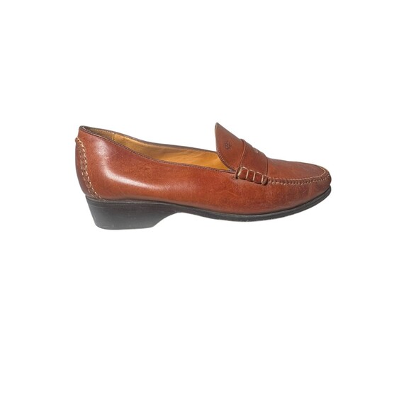 Cole Haan Loafers 10 B Country Hand Sewn Brown Leather SlipOn VTG Made in Brazil main image 4